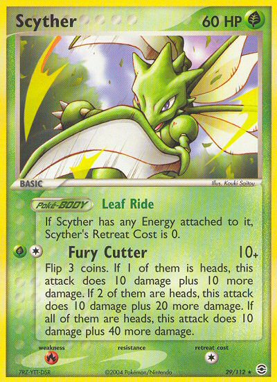 Scyther (29/112) [EX: FireRed & LeafGreen] | Dumpster Cat Games