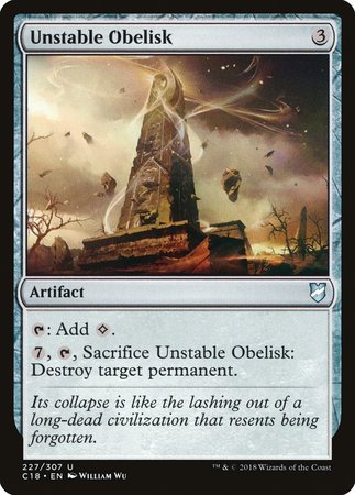 Unstable Obelisk [Commander 2018] | Dumpster Cat Games