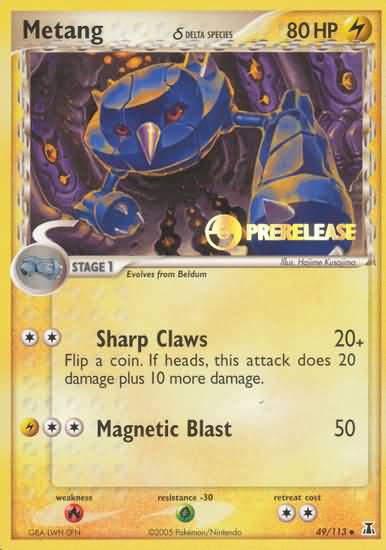 Metang (49/113) (Delta Species) (Prerelease Promo) [EX: Delta Species] | Dumpster Cat Games