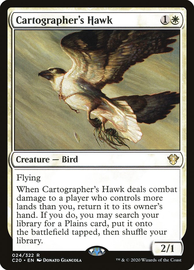 Cartographer's Hawk [Commander 2020] | Dumpster Cat Games