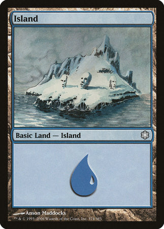 Island (374) [Coldsnap Theme Decks] | Dumpster Cat Games