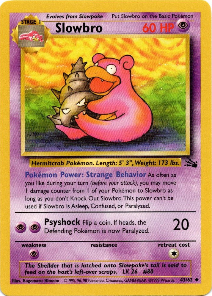 Slowbro (43/62) [Fossil Unlimited] | Dumpster Cat Games