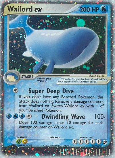 Wailord ex (100/100) [EX: Sandstorm] | Dumpster Cat Games