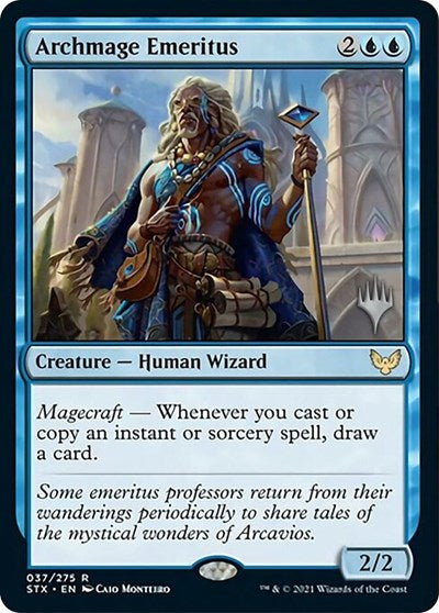 Archmage Emeritus (Promo Pack) [Strixhaven: School of Mages Promos] | Dumpster Cat Games