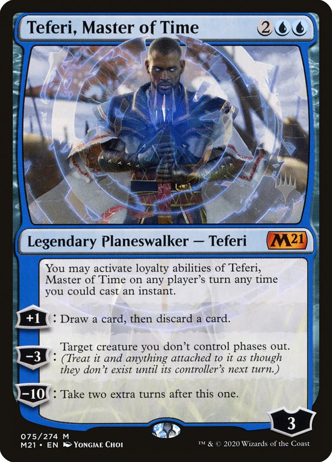 Teferi, Master of Time (Promo Pack) [Core Set 2021 Promos] | Dumpster Cat Games