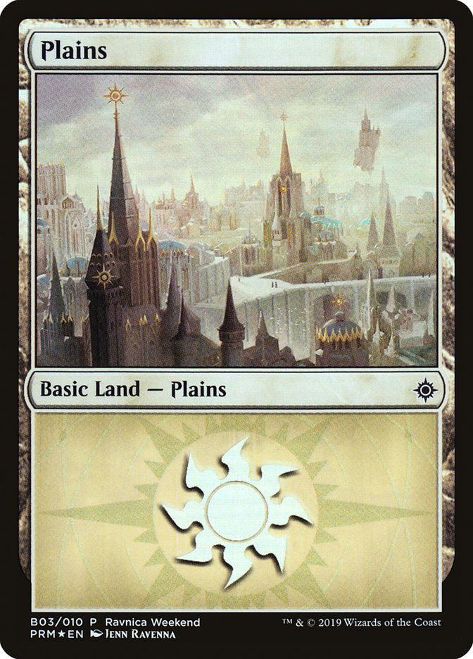 Plains (B03) [Ravnica Allegiance Guild Kit] | Dumpster Cat Games