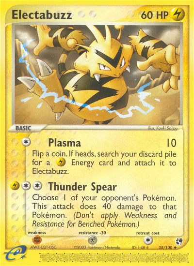 Electabuzz (35/100) [EX: Sandstorm] | Dumpster Cat Games