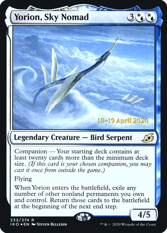 Yorion, Sky Nomad  [Ikoria: Lair of Behemoths Prerelease Promos] | Dumpster Cat Games