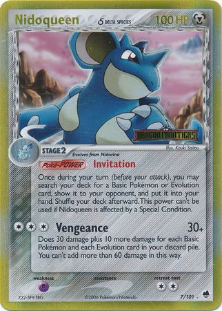 Nidoqueen (7/101) (Delta Species) (Stamped) [EX: Dragon Frontiers] | Dumpster Cat Games