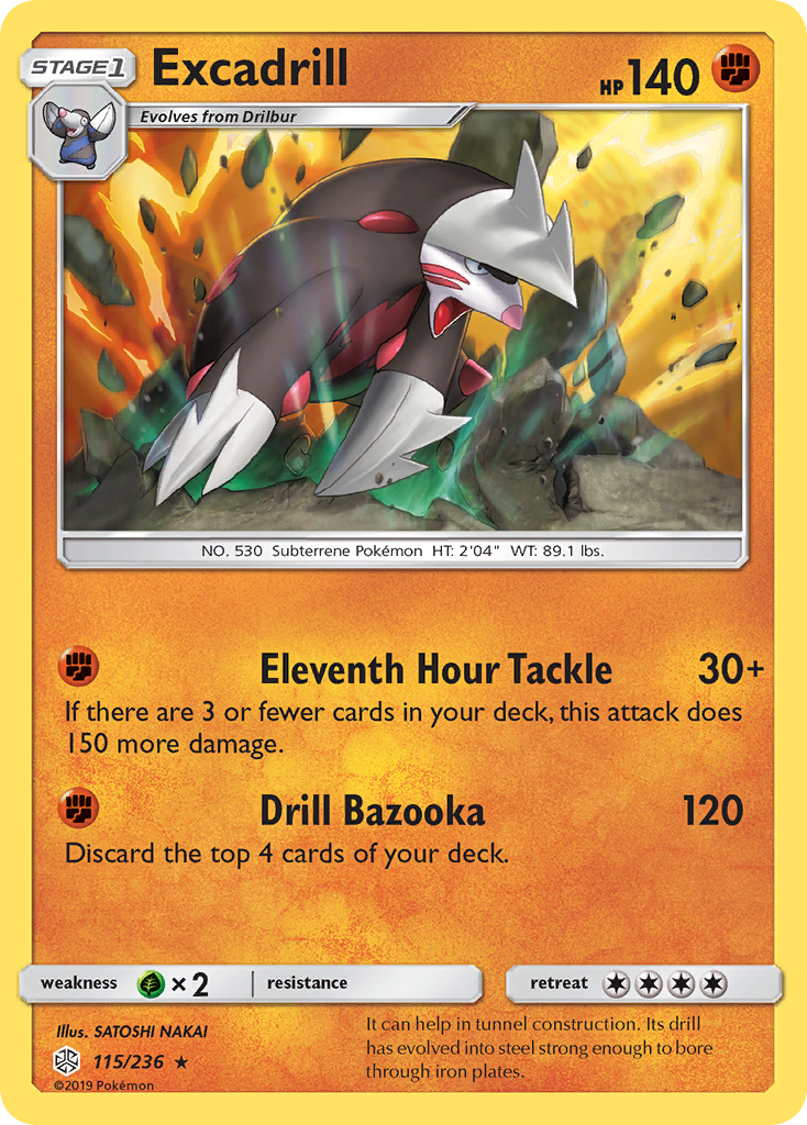 Excadrill (115/236) [Sun & Moon: Cosmic Eclipse] | Dumpster Cat Games