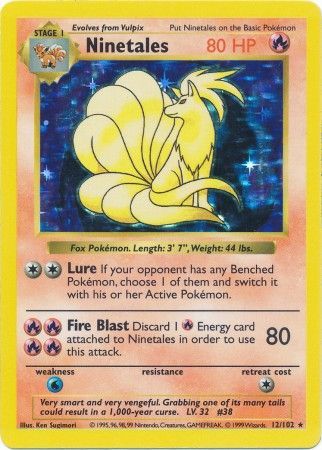 Ninetales (12/102) [Base Set Shadowless Unlimited] | Dumpster Cat Games