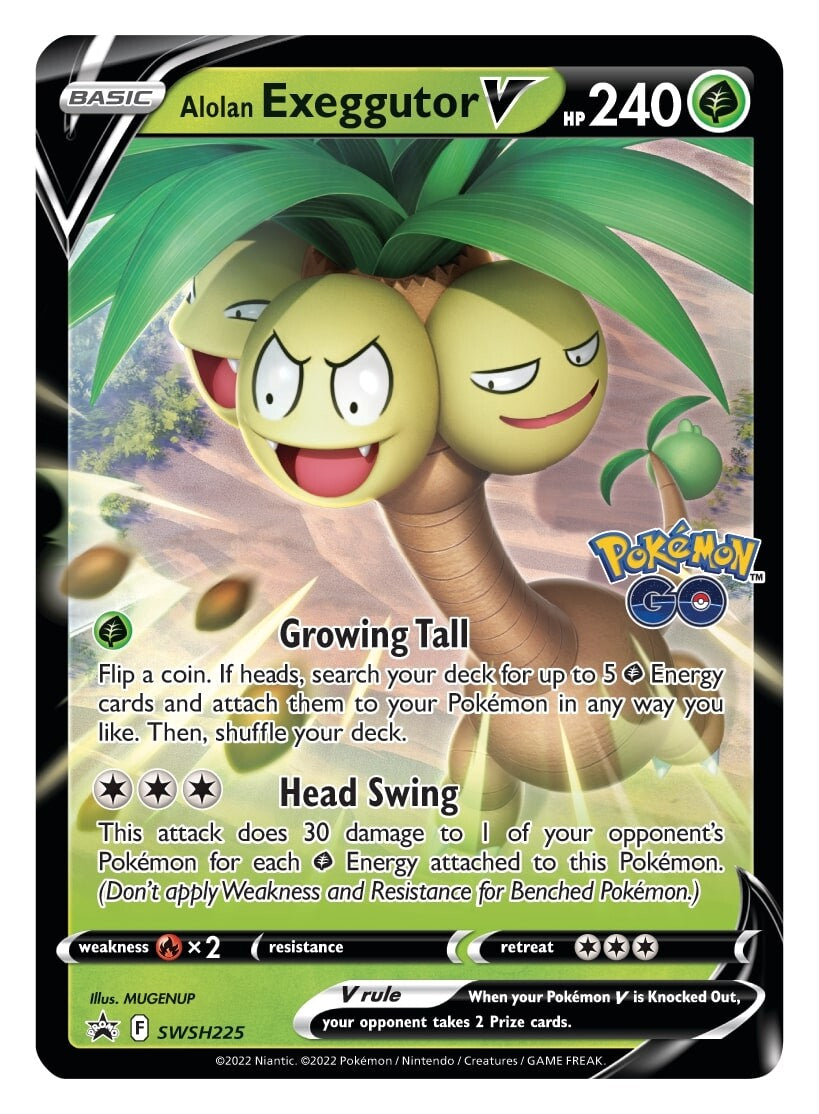 Alolan Exeggutor V (SWSH225) [Sword & Shield: Black Star Promos] | Dumpster Cat Games