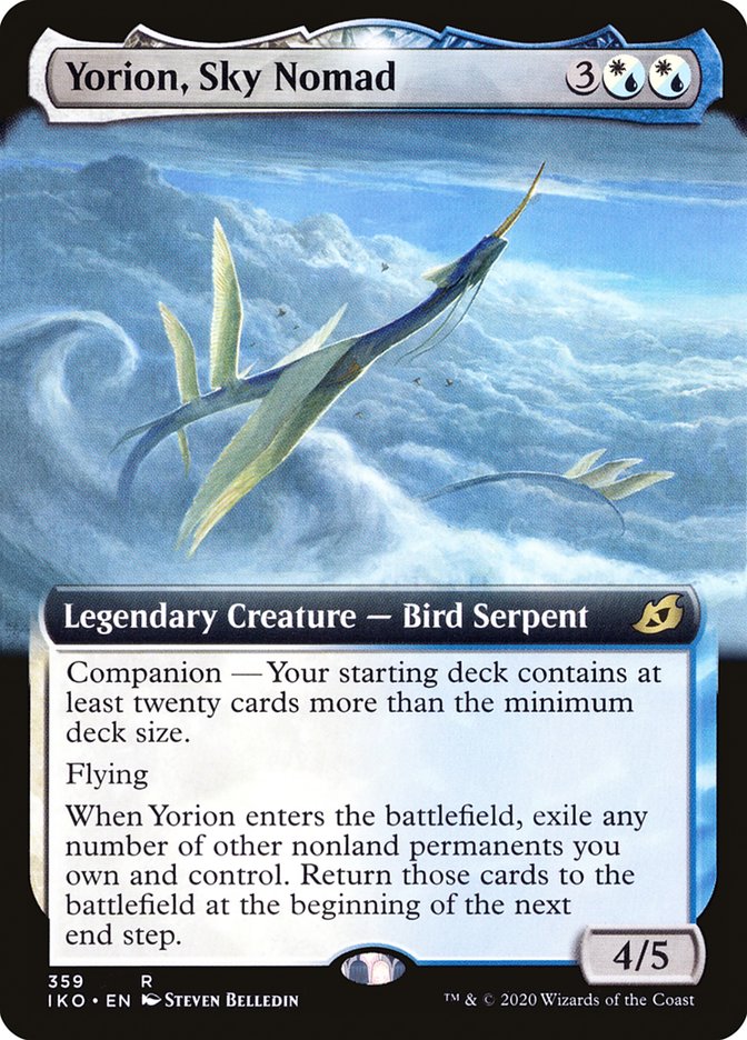 Yorion, Sky Nomad (Extended Art) [Ikoria: Lair of Behemoths] | Dumpster Cat Games