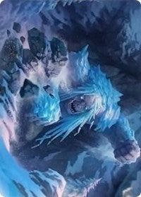 Icehide Troll Art Card [Kaldheim: Art Series] | Dumpster Cat Games