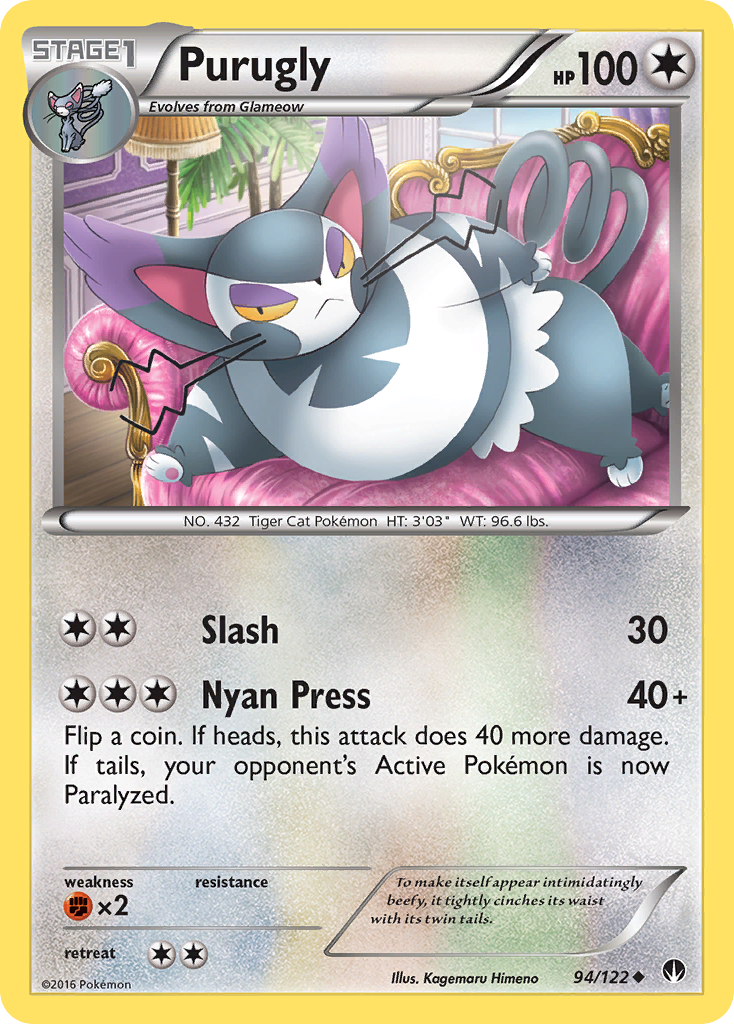 Purugly (94/122) [XY: BREAKpoint] | Dumpster Cat Games