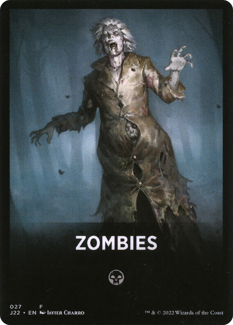 Zombies Theme Card [Jumpstart 2022 Front Cards] | Dumpster Cat Games