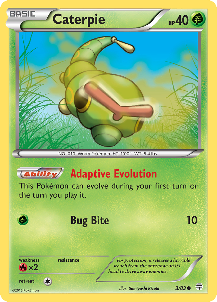 Caterpie (3/83) [XY: Generations] | Dumpster Cat Games