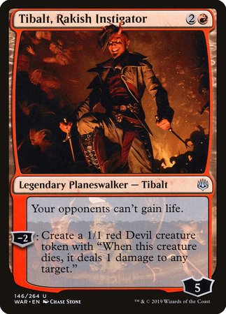 Tibalt, Rakish Instigator [War of the Spark] | Dumpster Cat Games