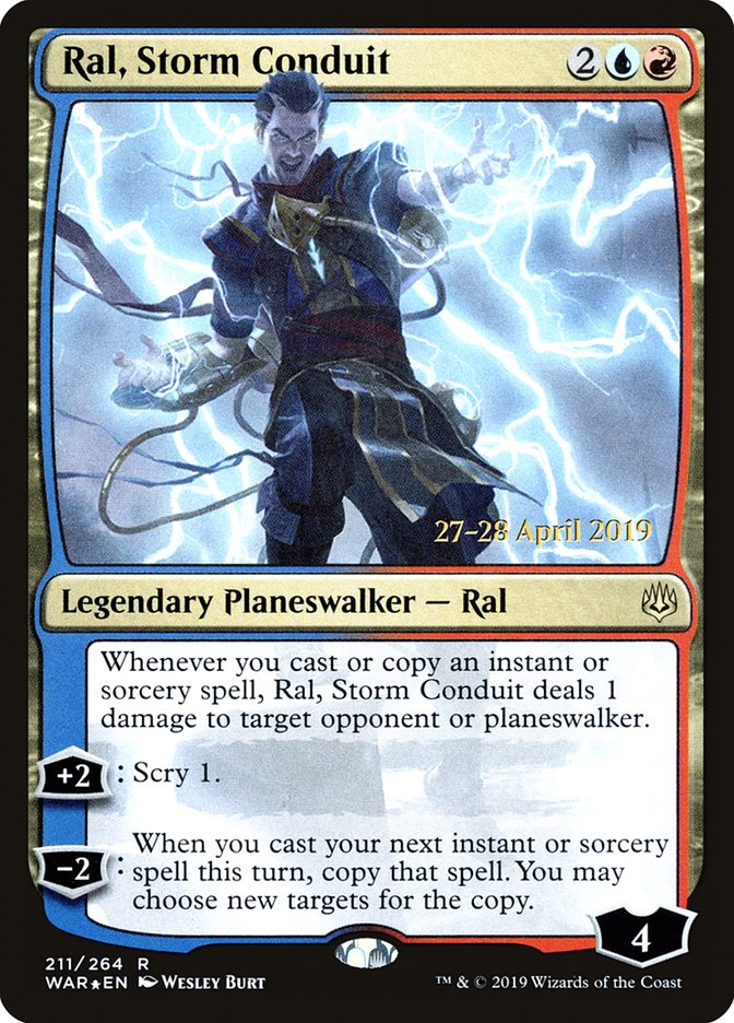 Ral, Storm Conduit  [War of the Spark Prerelease Promos] | Dumpster Cat Games