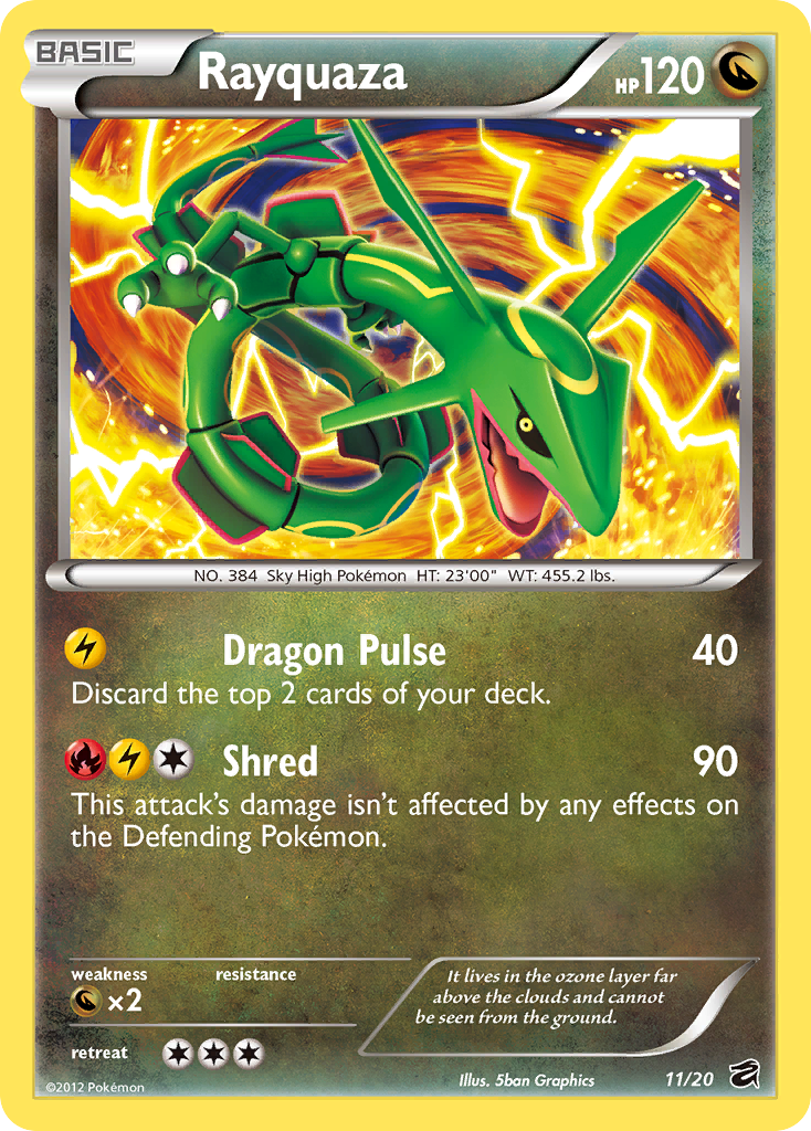 Rayquaza (11/20) [Black & White: Dragon Vault] | Dumpster Cat Games