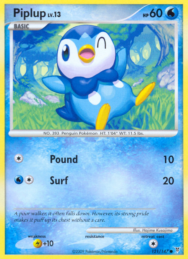 Piplup (121/147) [Platinum: Supreme Victors] | Dumpster Cat Games