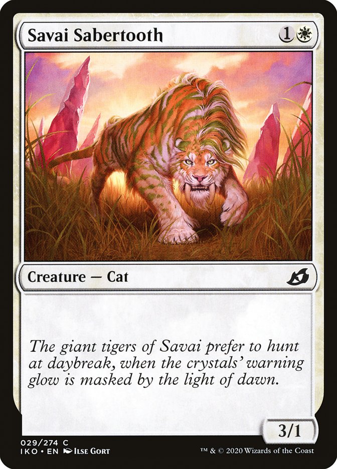 Savai Sabertooth [Ikoria: Lair of Behemoths] | Dumpster Cat Games