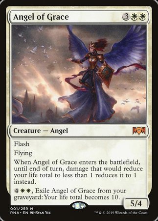 Angel of Grace [Ravnica Allegiance] | Dumpster Cat Games