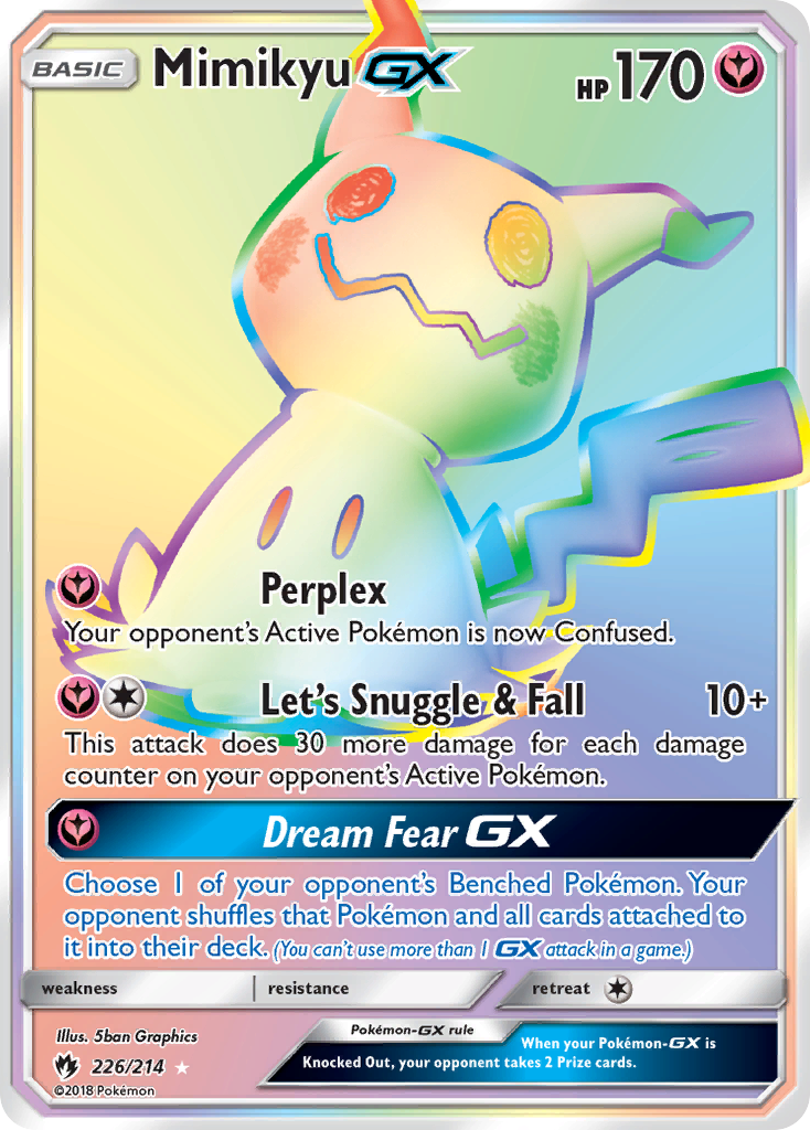 Mimikyu GX (226/214) [Sun & Moon: Lost Thunder] | Dumpster Cat Games