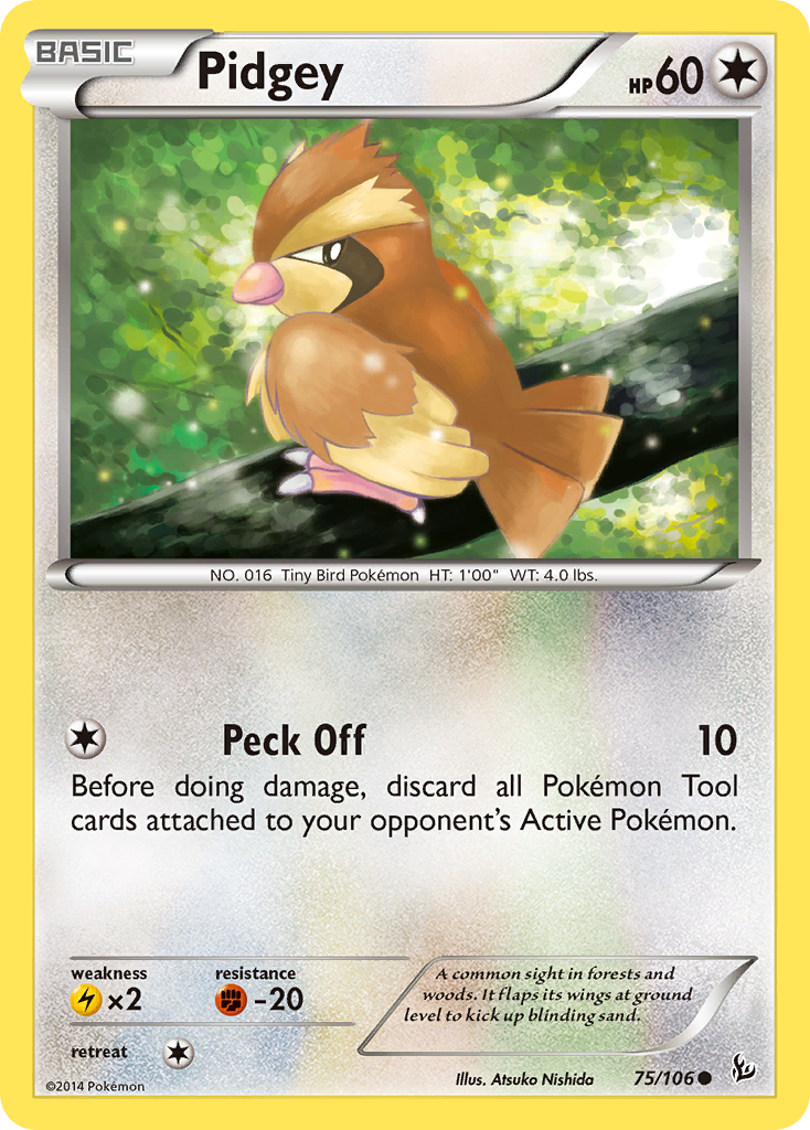 Pidgey (75/106) [XY: Flashfire] | Dumpster Cat Games