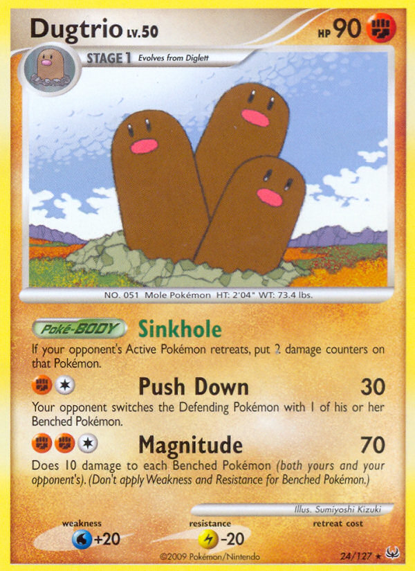 Dugtrio (24/127) [Platinum: Base Set] | Dumpster Cat Games