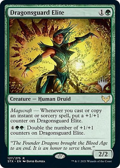 Dragonsguard Elite (Promo Pack) [Strixhaven: School of Mages Promos] | Dumpster Cat Games