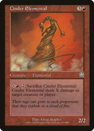 Cinder Elemental [Mercadian Masques] | Dumpster Cat Games