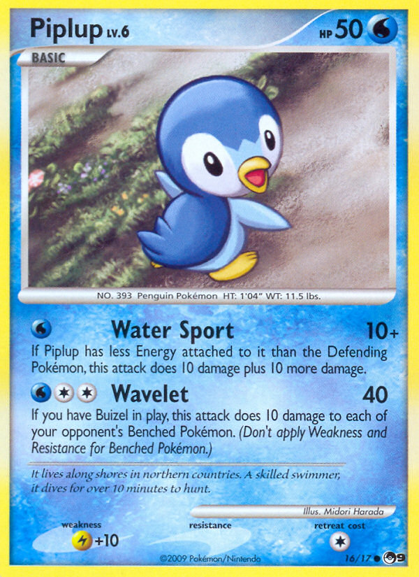 Piplup (16/17) [POP Series 9] | Dumpster Cat Games