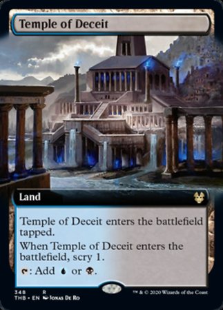 Temple of Deceit (Extended Art) [Theros Beyond Death] | Dumpster Cat Games