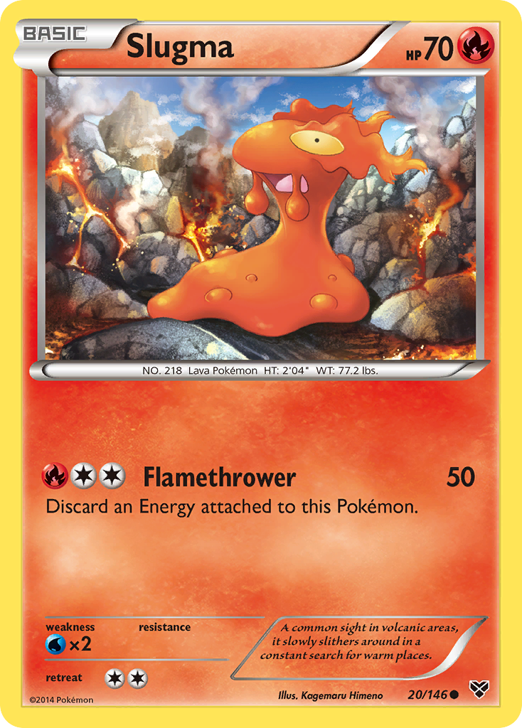 Slugma (20/146) [XY: Base Set] | Dumpster Cat Games