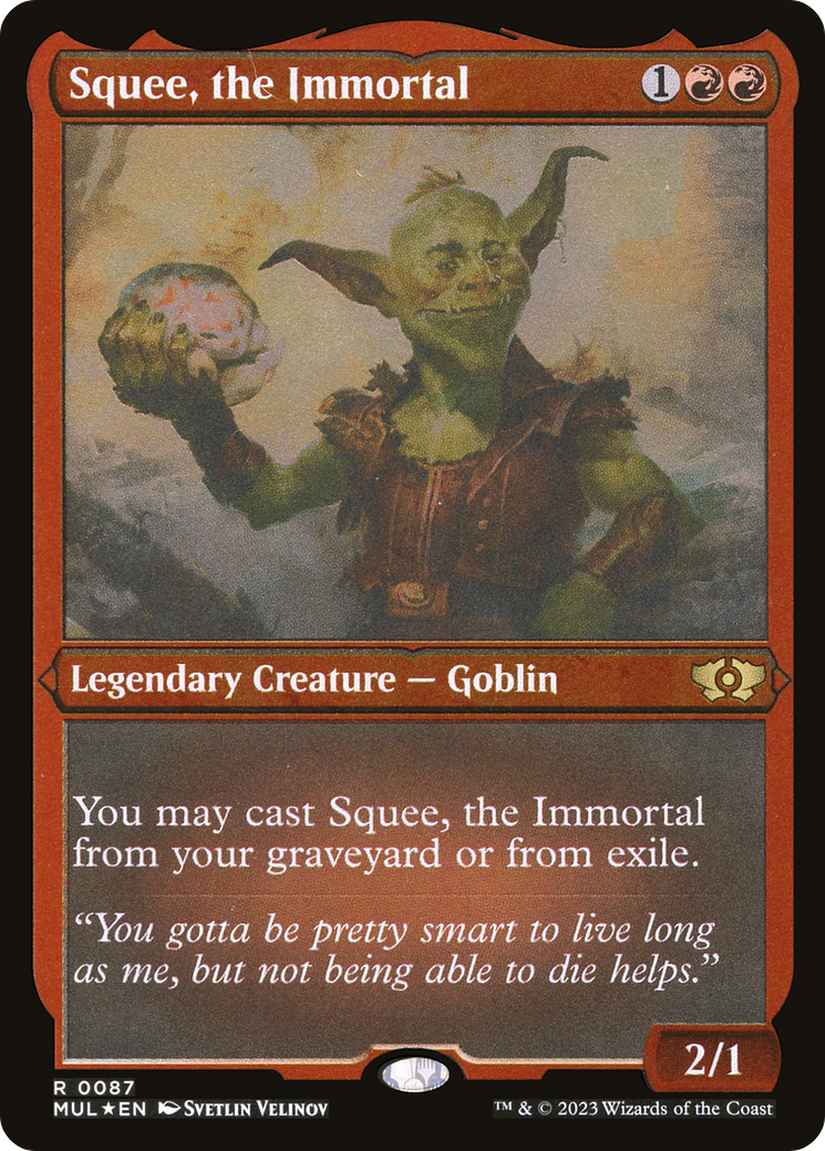 Squee, the Immortal (Foil Etched) [Multiverse Legends] | Dumpster Cat Games