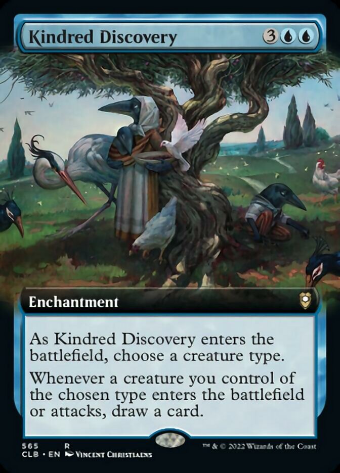 Kindred Discovery (Extended Art) [Commander Legends: Battle for Baldur's Gate] | Dumpster Cat Games