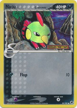 Natu (55/101) (Delta Species) (Stamped) [EX: Dragon Frontiers] | Dumpster Cat Games