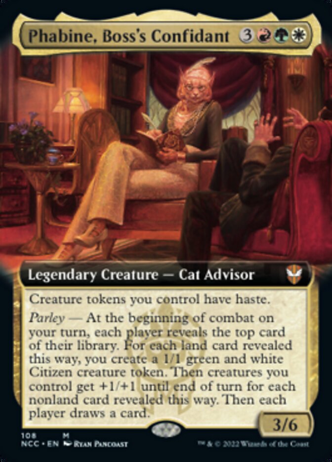 Phabine, Boss's Confidant (Extended Art) [Streets of New Capenna Commander] | Dumpster Cat Games