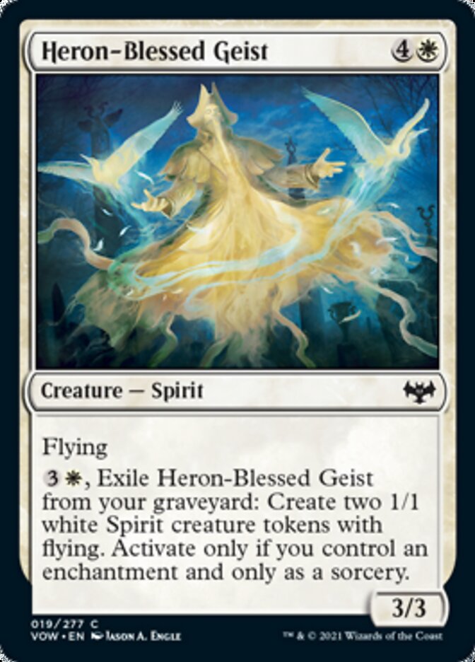 Heron-Blessed Geist [Innistrad: Crimson Vow] | Dumpster Cat Games