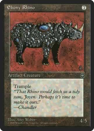 Ebony Rhino [Homelands] | Dumpster Cat Games