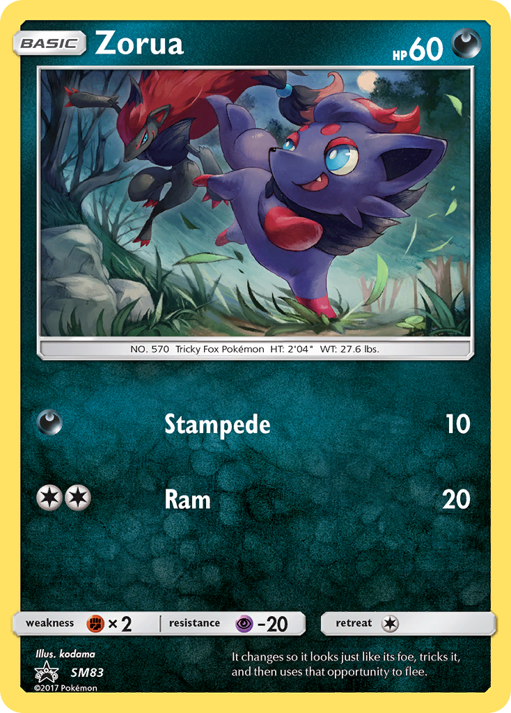 Zorua (SM83) [Sun & Moon: Black Star Promos] | Dumpster Cat Games