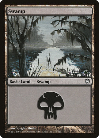 Swamp (375) [Coldsnap Theme Decks] | Dumpster Cat Games