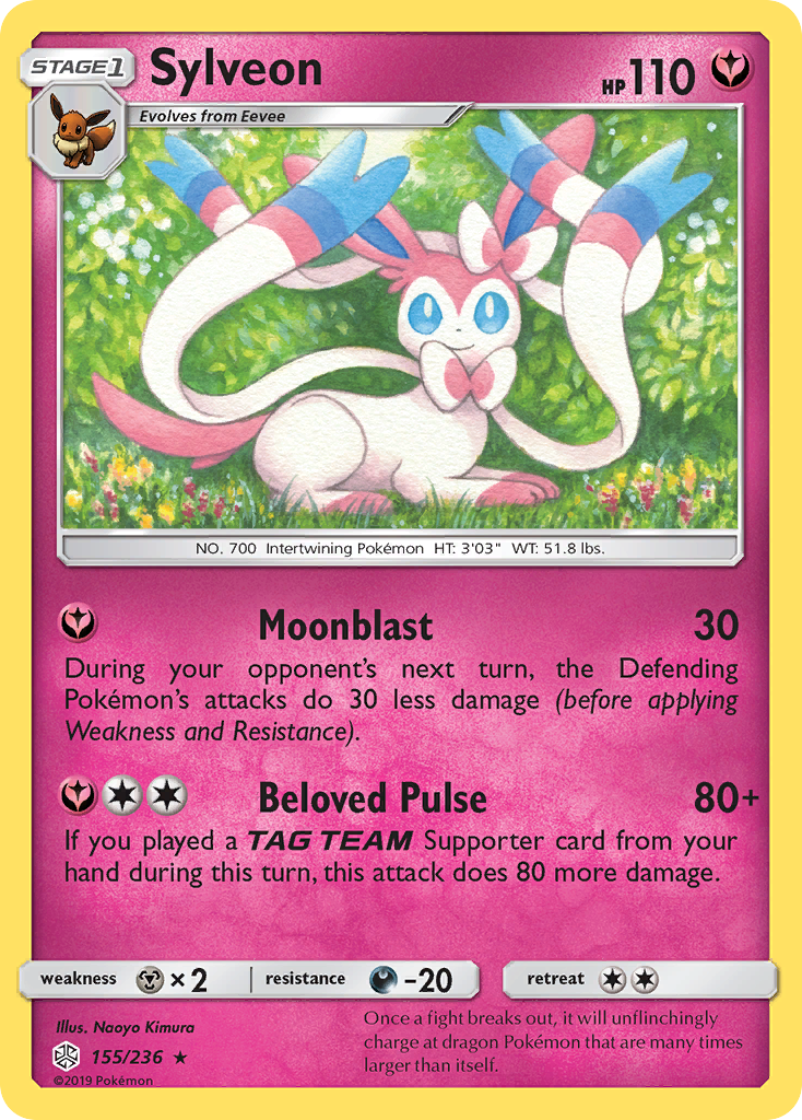 Sylveon (155/236) [Sun & Moon: Cosmic Eclipse] | Dumpster Cat Games