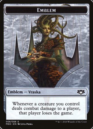 Emblem - Vraska, Golgari Queen [Mythic Edition Tokens] | Dumpster Cat Games