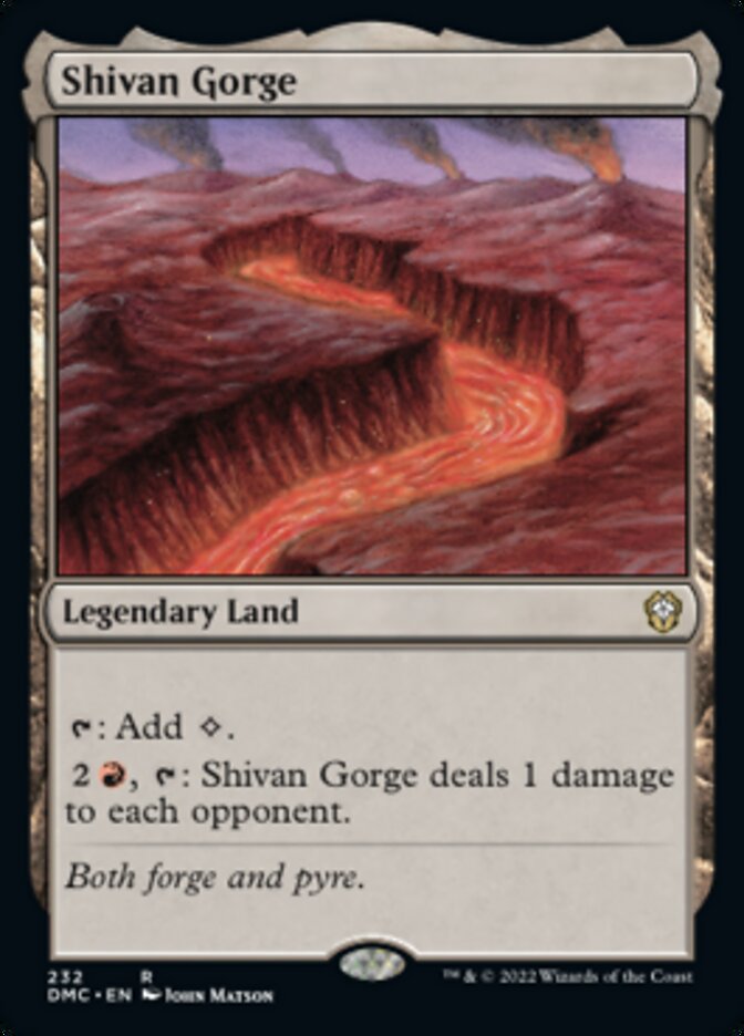 Shivan Gorge [Dominaria United Commander] | Dumpster Cat Games