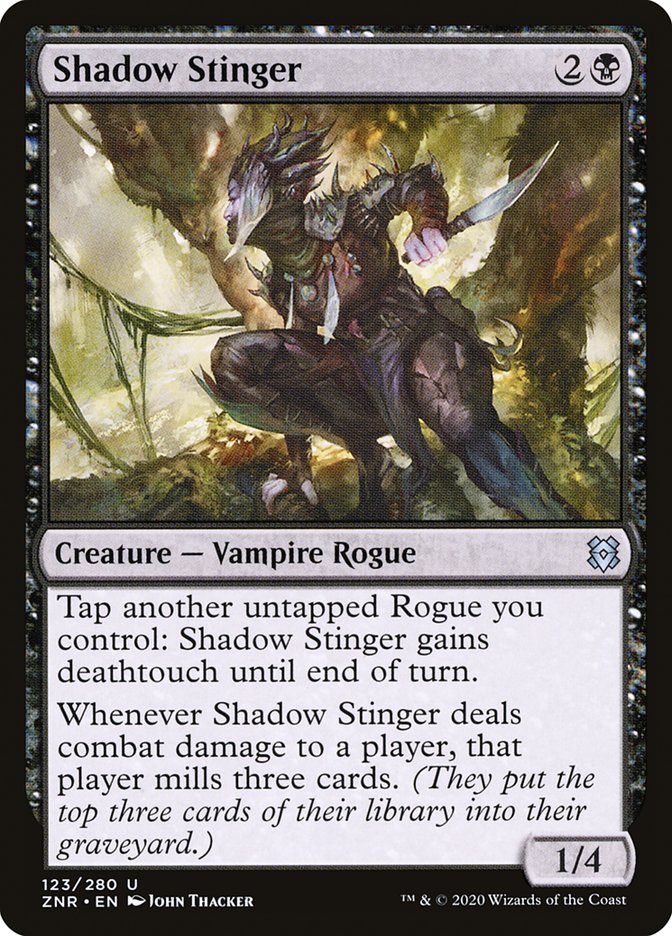 Shadow Stinger [Zendikar Rising] | Dumpster Cat Games