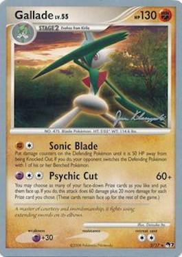 Gallade LV.55 (2/17) (Psychic Lock - Jason Klaczynski) [World Championships 2008] | Dumpster Cat Games