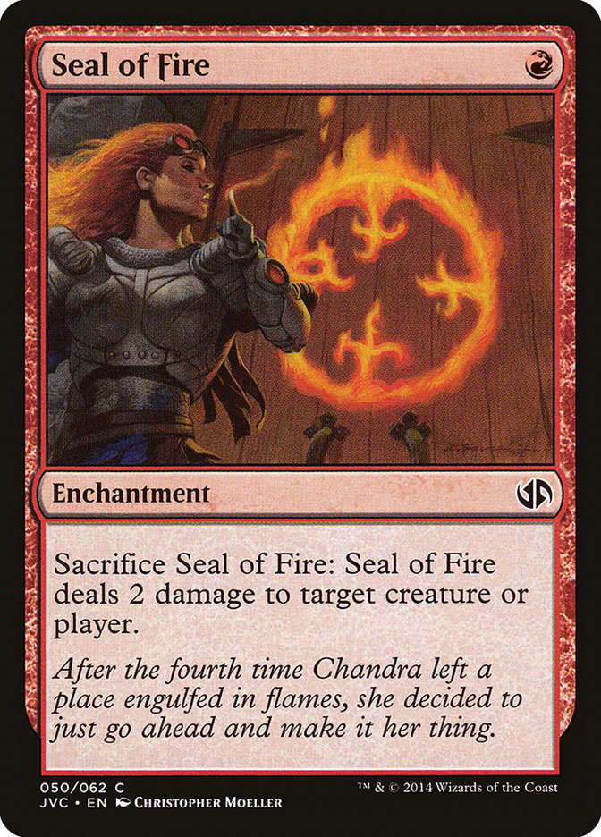 Seal of Fire [Duel Decks Anthology] | Dumpster Cat Games