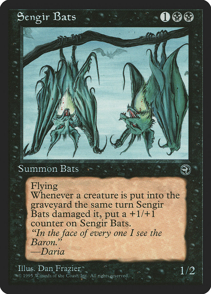 Sengir Bats (Daria Flavor Text) [Homelands] | Dumpster Cat Games